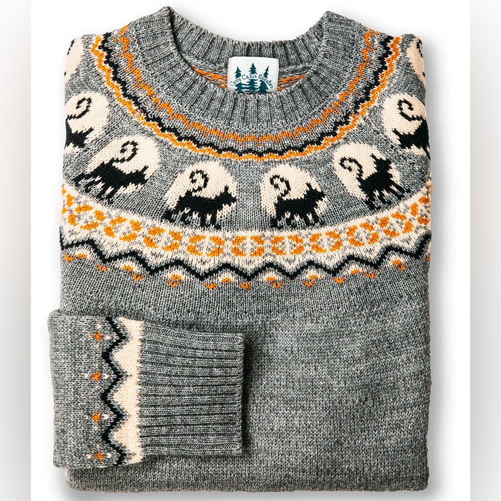 Kiel James Patrick Black Cat Sweater